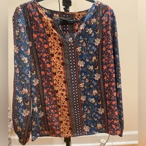 Chelsea & Theodore Multicolor Patchwork Top